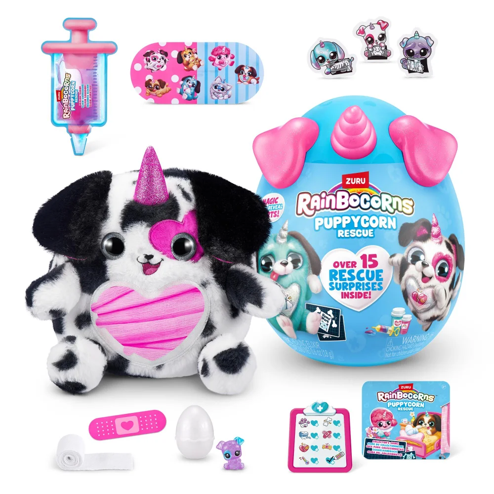 Rainbocorns Puppycorn Rescue Surprise with 12 Surprises by ZURU (Styles Vary) Image 1