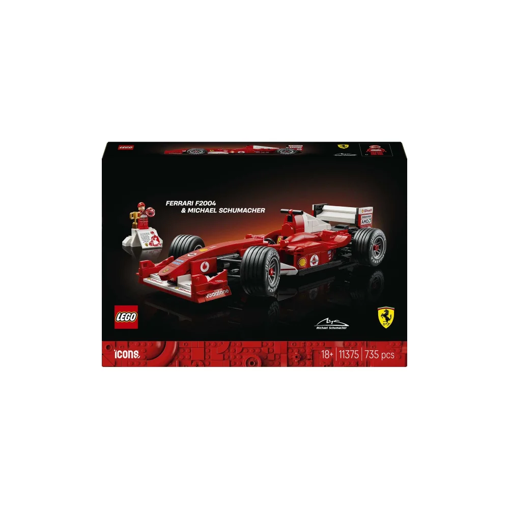 LEGO Icons Ferrari F2004 and Michael Schumacher Construction Set 11375 Image 1