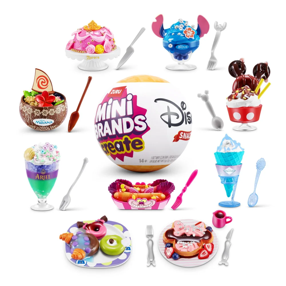 Mini Brands Create Disney Snacks Mystery Capsule by ZURU (Styles Vary) Image 1