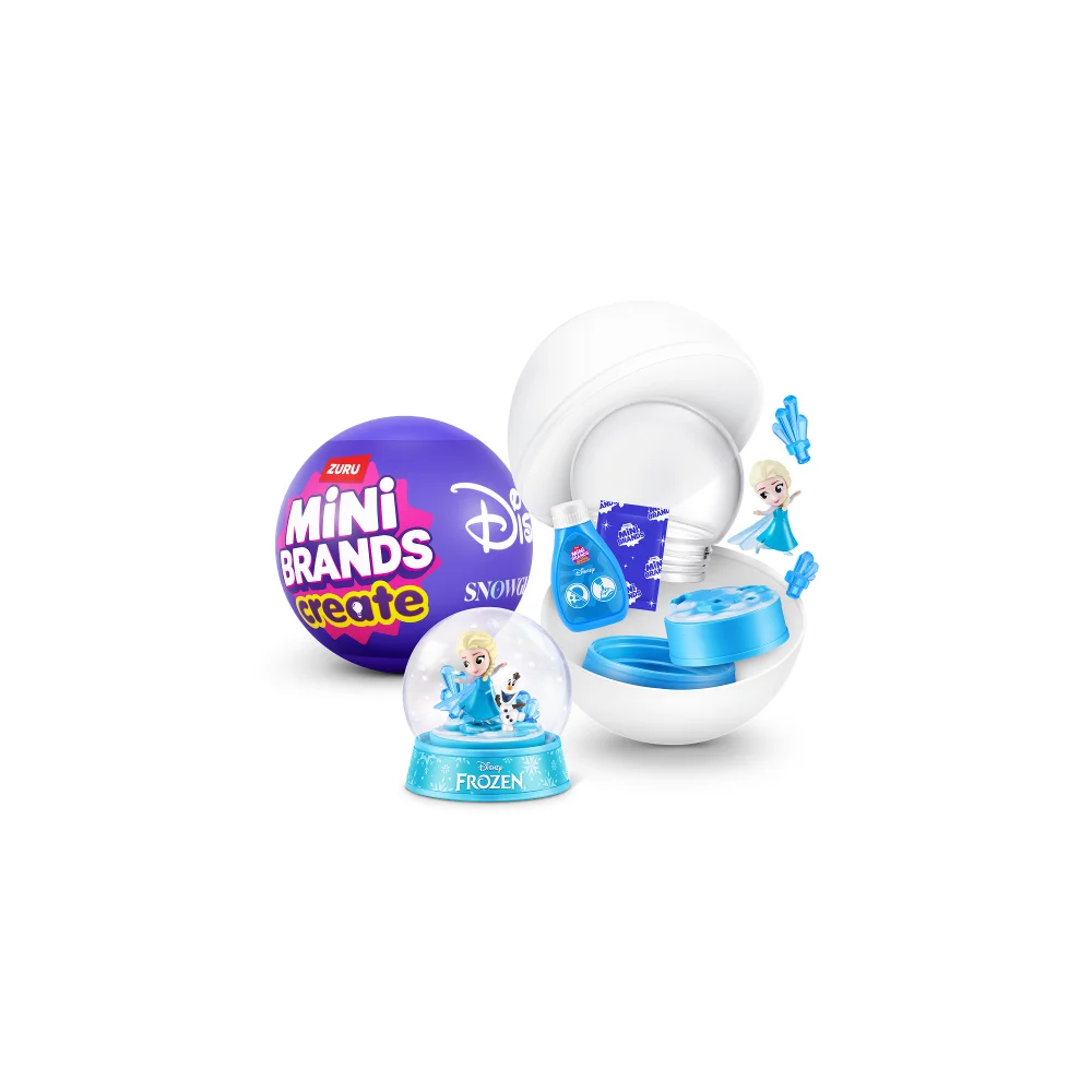 Mini Brands Disney Mini Snow Globe Mystery Capsule By ZURU (Styles Vary) Image 1