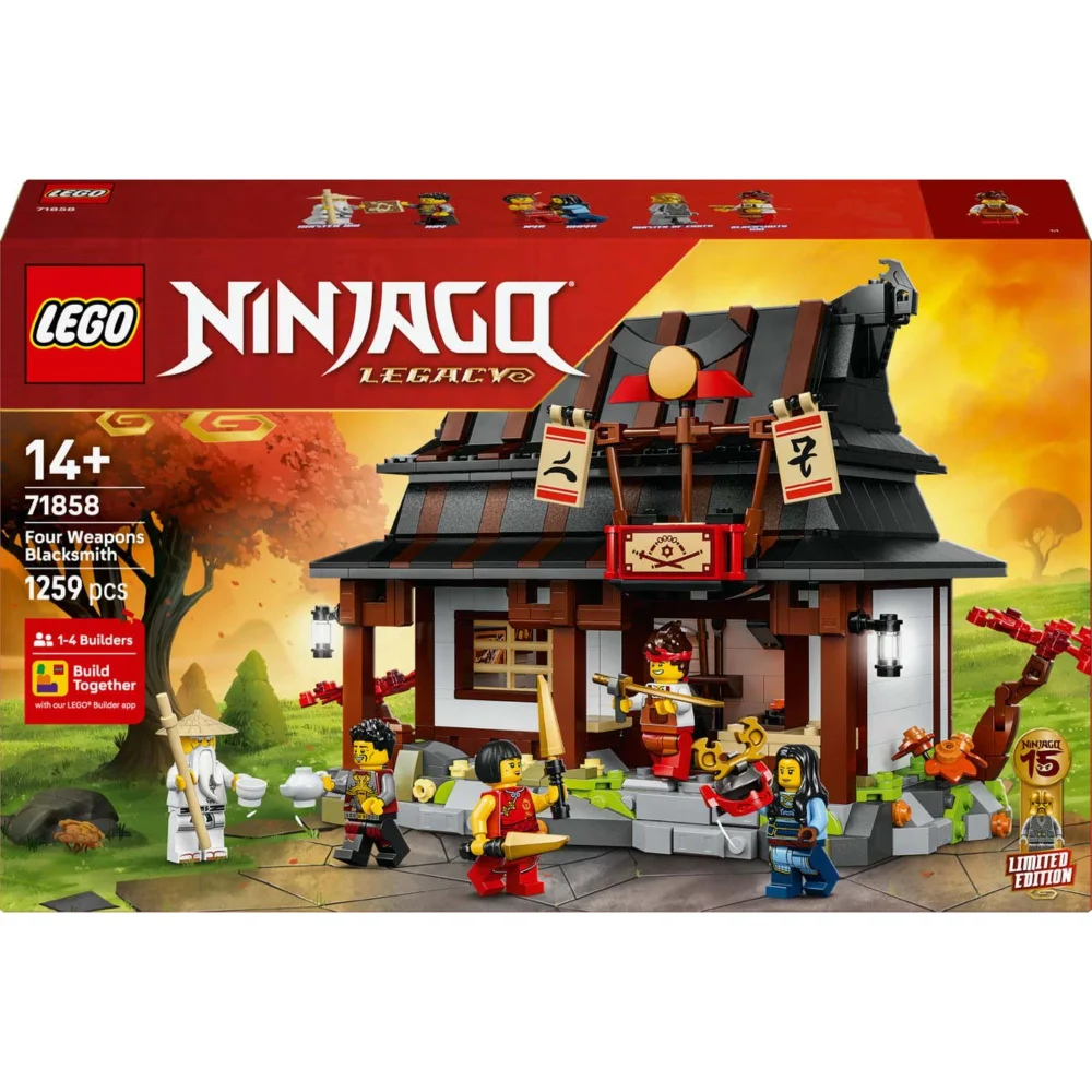 LEGO Ninjago Four Weapons Blacksmith 15th Anniversary Construction Set 71858 Image 1