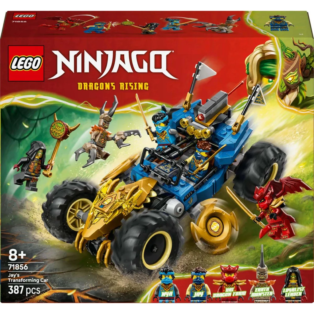 LEGO Ninjago Jay's Transforming Car Construction Set 71856 Image 1