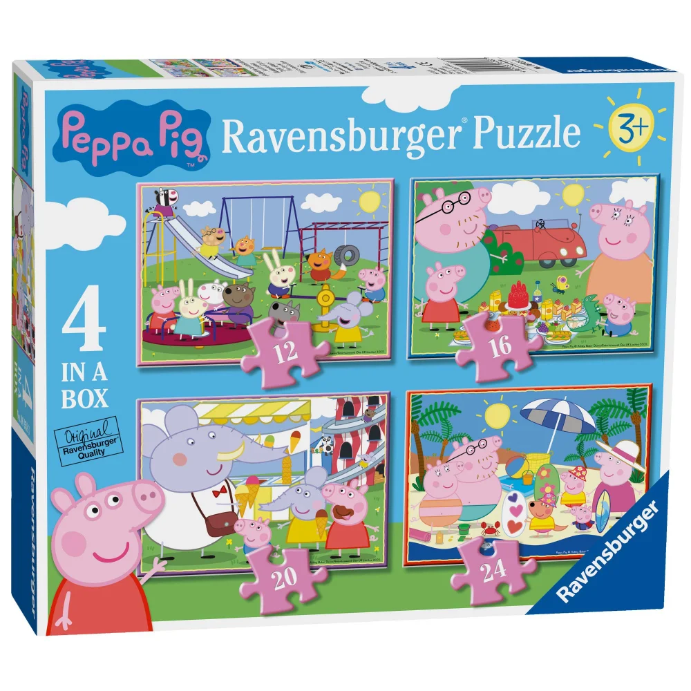 Ravensburger Peppa Pig 4 In A Box Puzzle Image 1