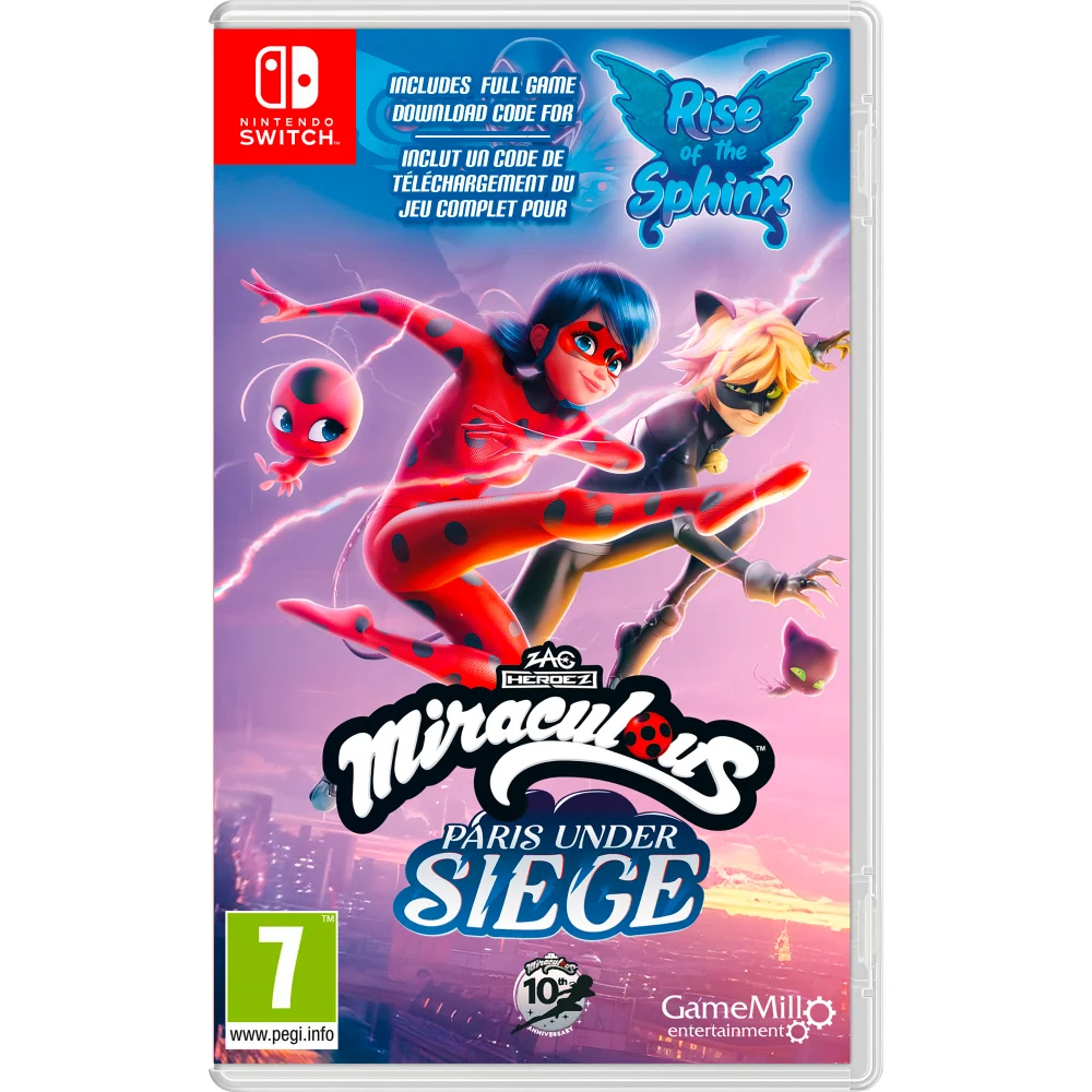 Nintendo Switch Miraculous Paris Under Siege Game 2 Pack Image 1