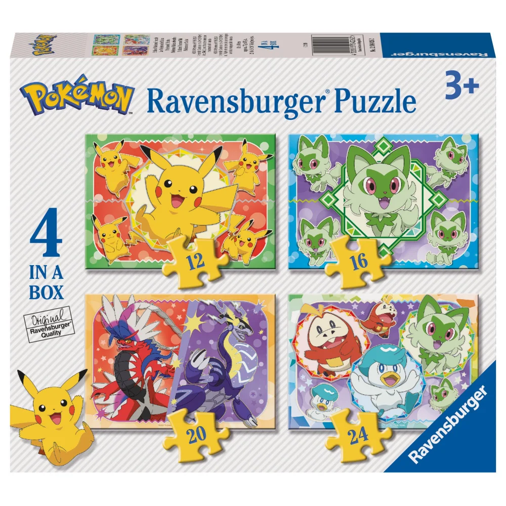 Ravensburger Pokemon 4 in a Box Puzzles Image 1