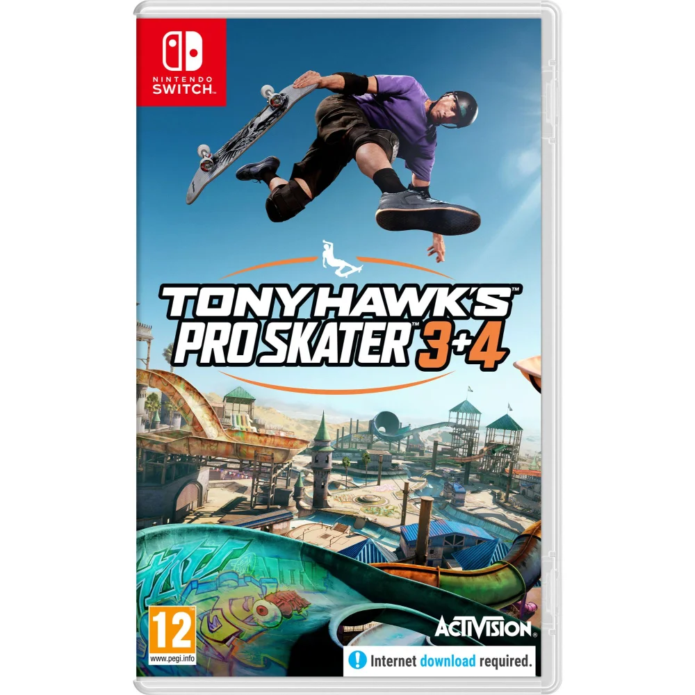 Nintendo Switch Tony Hawk's Pro Skater 3 + 4 Download Code Image 1