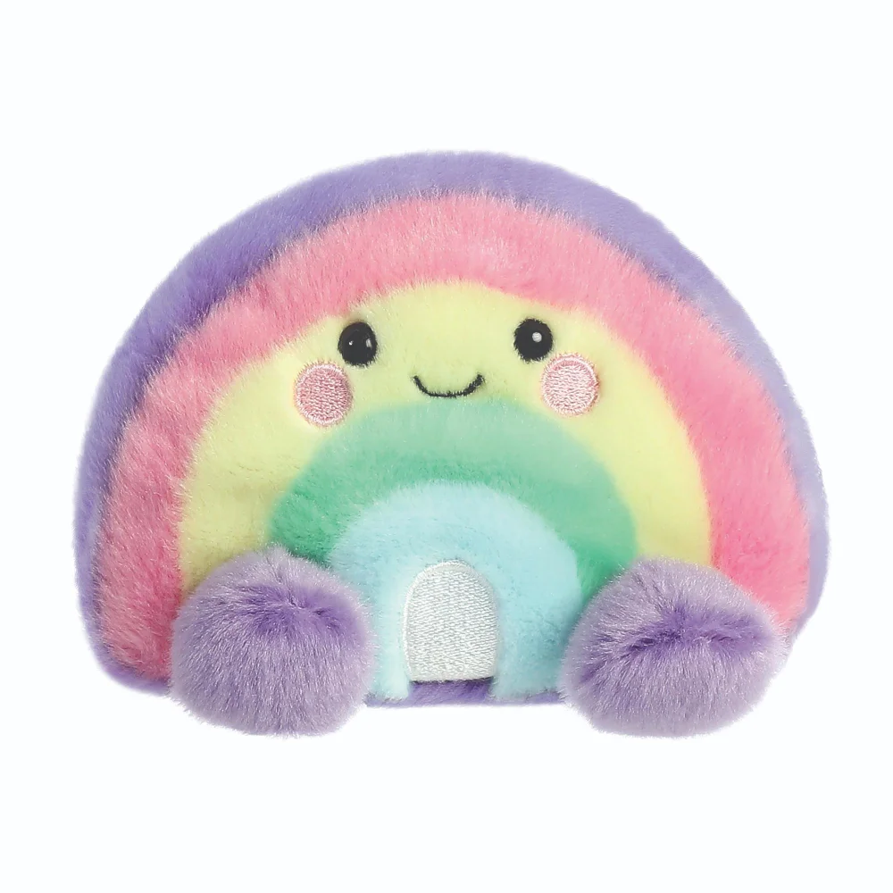 Palm Pals Vivi Rainbow 13cm Soft Toy Image 1