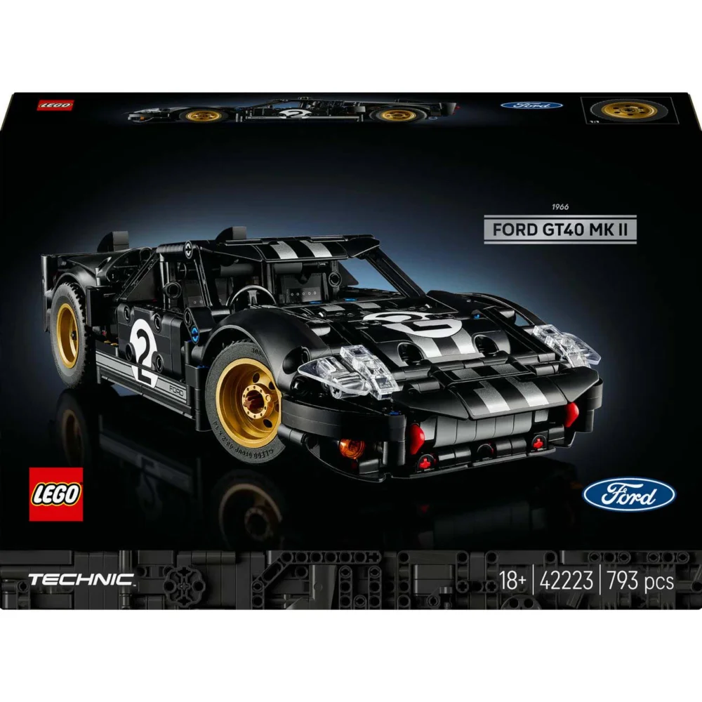 LEGO Technic 1966 Ford GT40 MKII Race Car Construction Set 42223 Image 1
