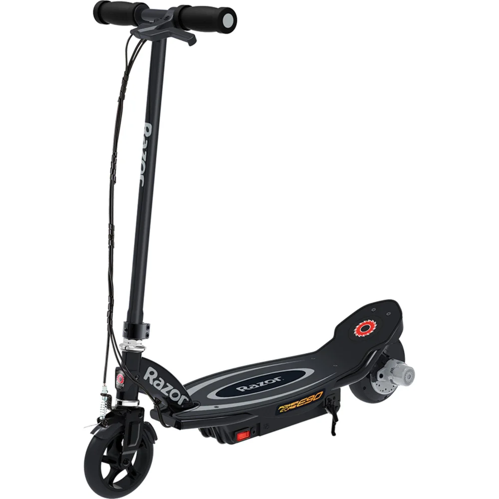 Razor PowerCore E90 12V Black Electric Scooter Image 1