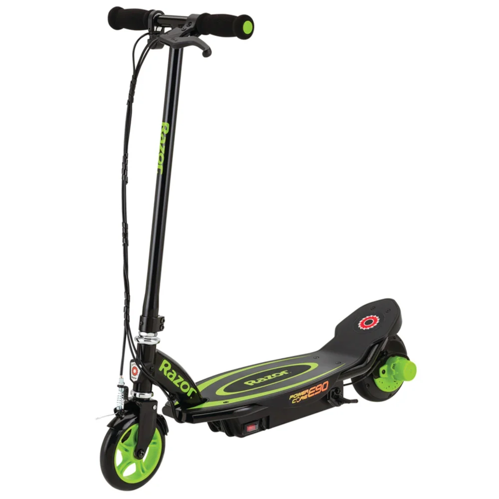 Razor PowerCore E90 12V Green Electric Scooter Image 1