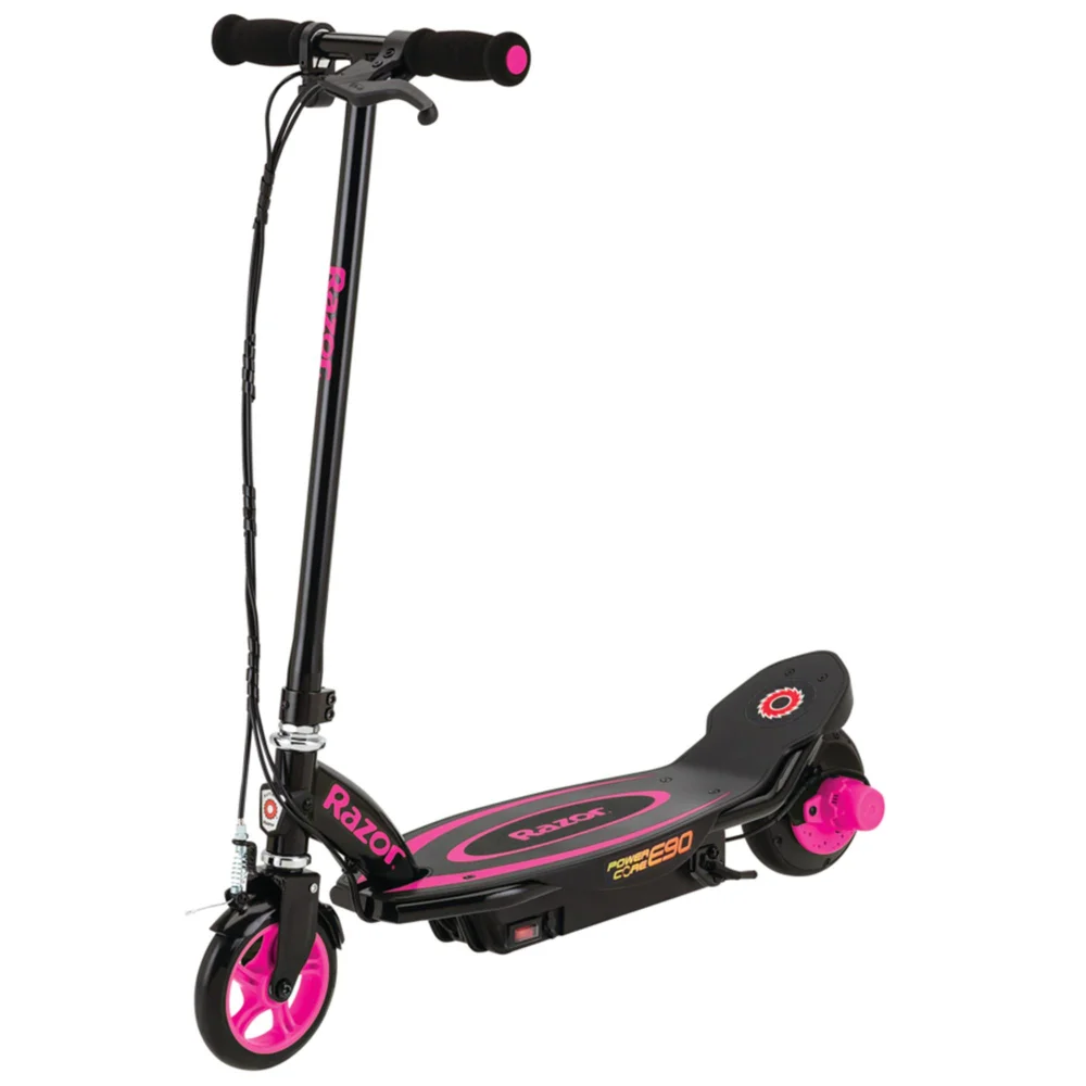 Razor PowerCore E90 12V Pink Electric Scooter Image 1
