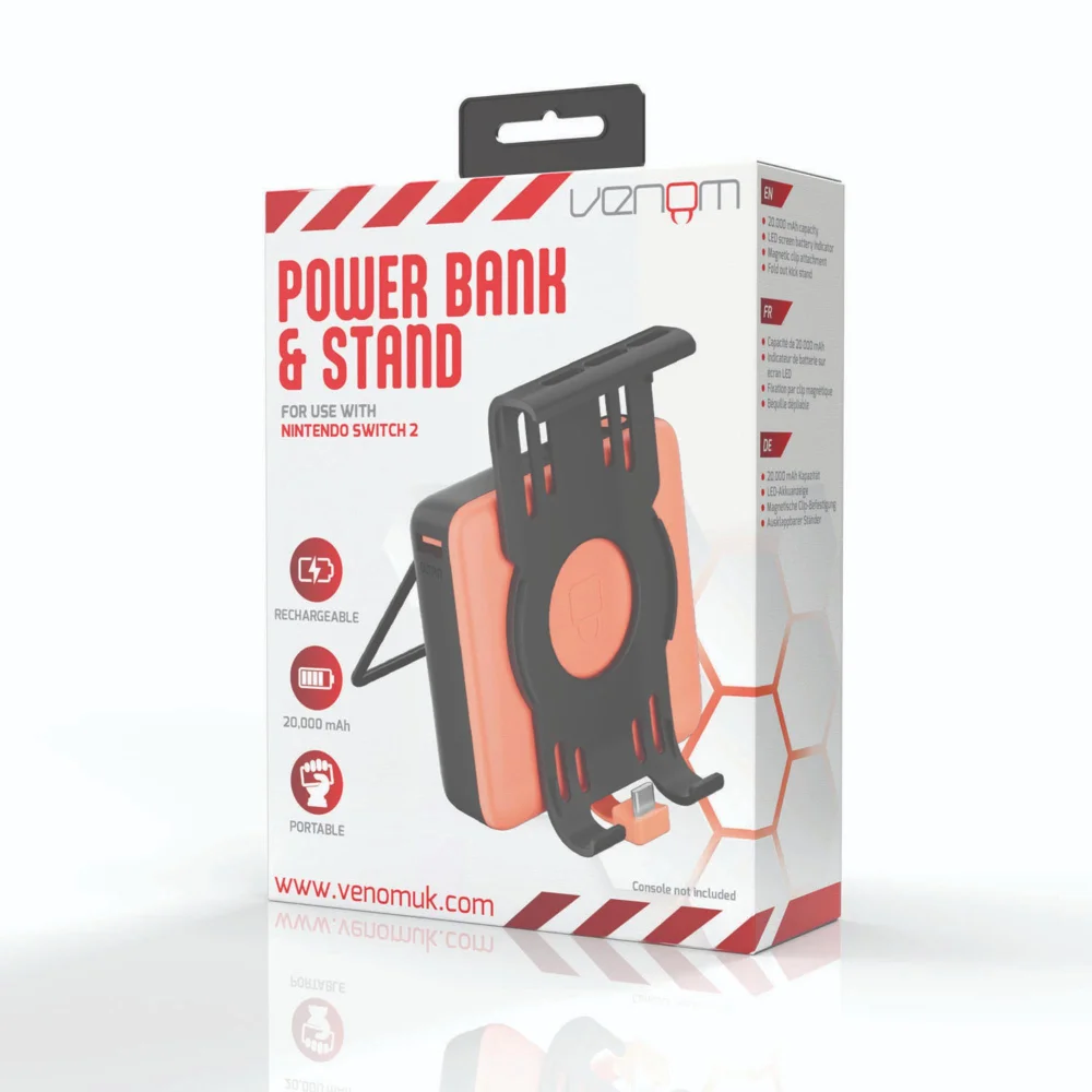 Venom Power Bank and Stand Nintendo Switch 2 Compatible Image 1