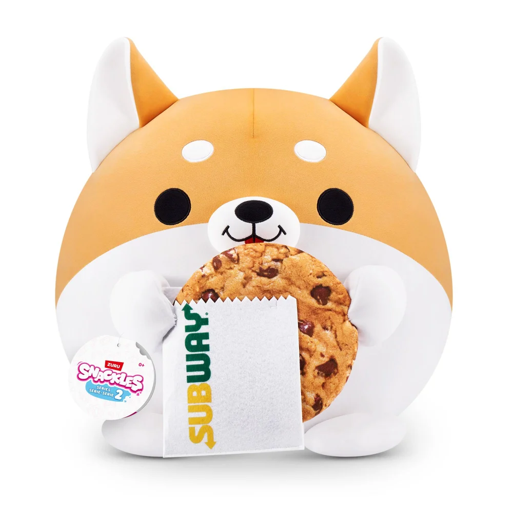 Snackles Corgi Subway 36cm Soft Toy by ZURU Image 1