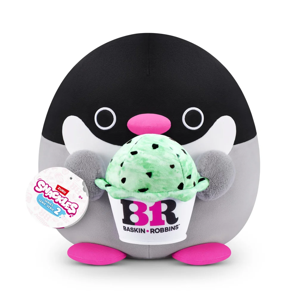 Snackles Penelope the Penguin 20cm Soft Toy by ZURU Image 1