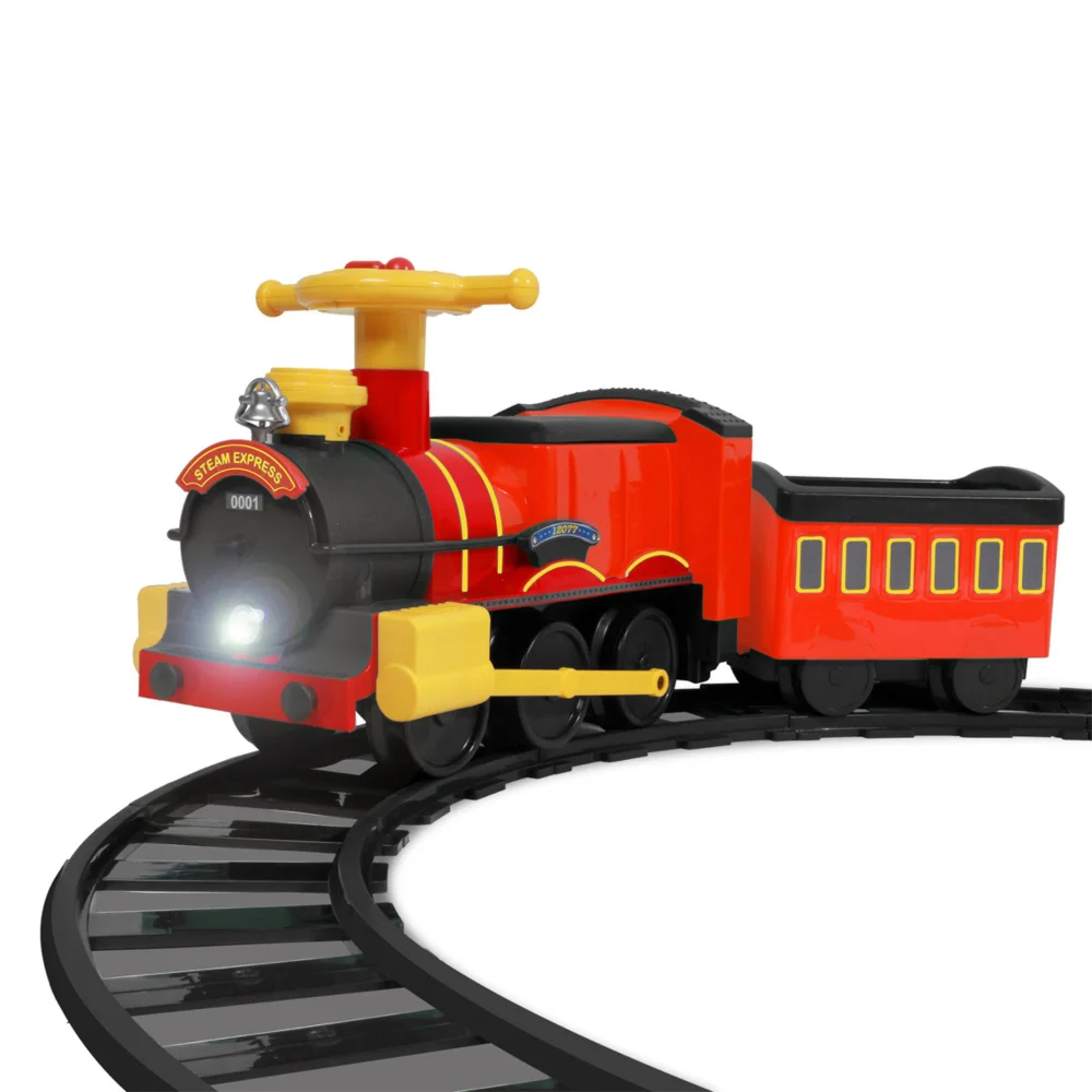 Rollplay Steam Train with Track 6V Electric Ride On Image 1