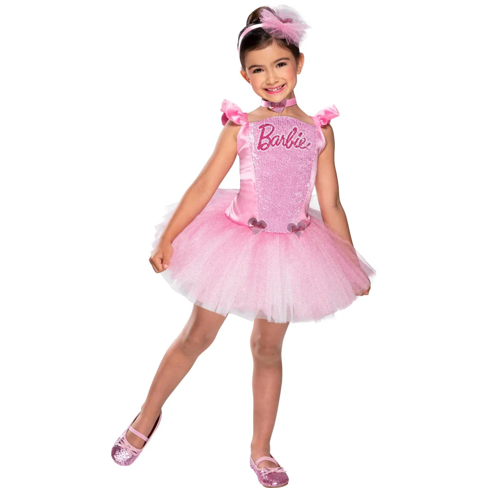 Rubies 5-6 Years Barbie Ballerina Dress Up Costume Image 1