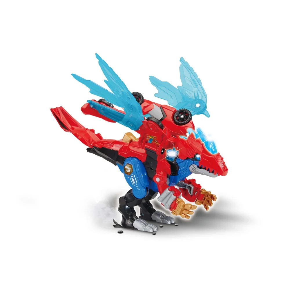 VTech Switch & Go Dinos Armour Up Dragon T-Rex Playset Image 1