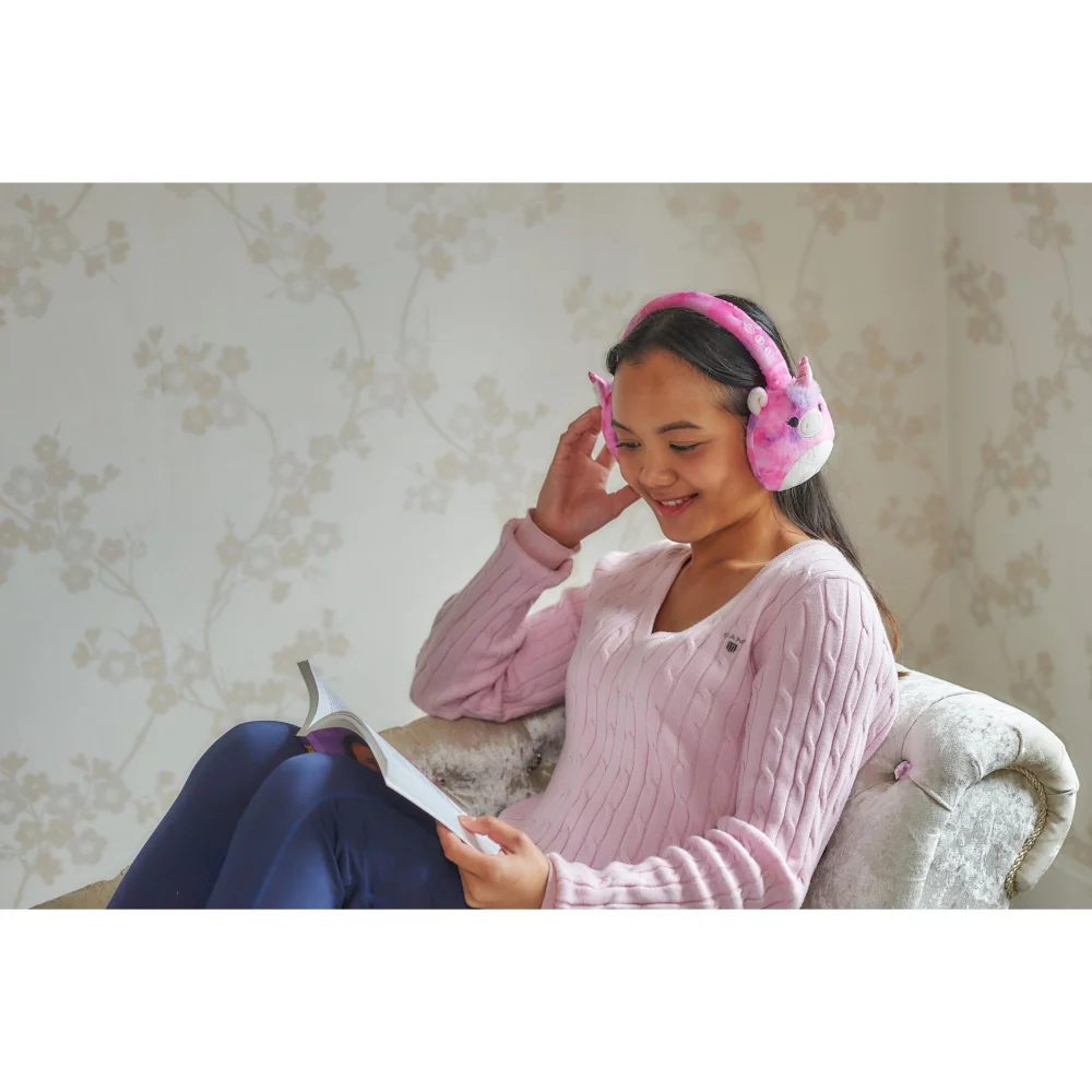 Squishmallows Bluetooth Headphones Lola the Unicorn Image 1