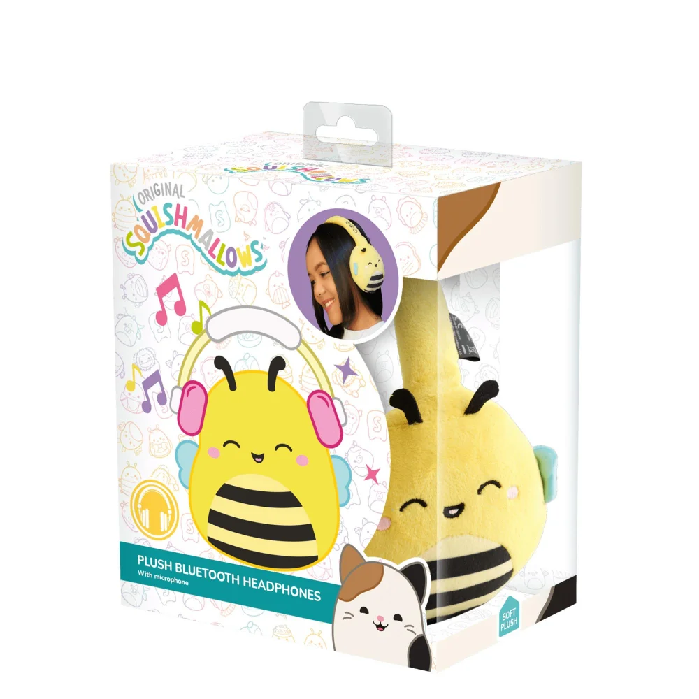 Squishmallows Bluetooth Headphones Sunny the Bumblebee Image 1