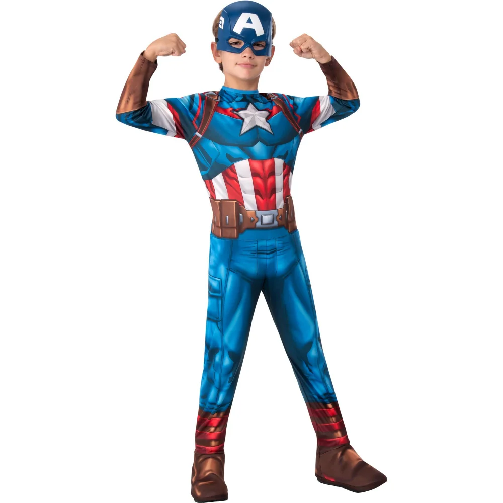 Rubies 5-6 Years Captain America Dress Up Costume Image 1