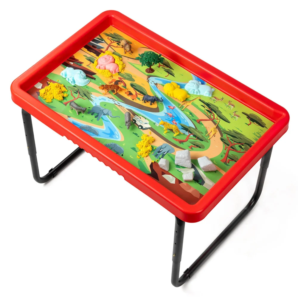 Toyrific Play Tray Activity Table Farm and Safari Image 1