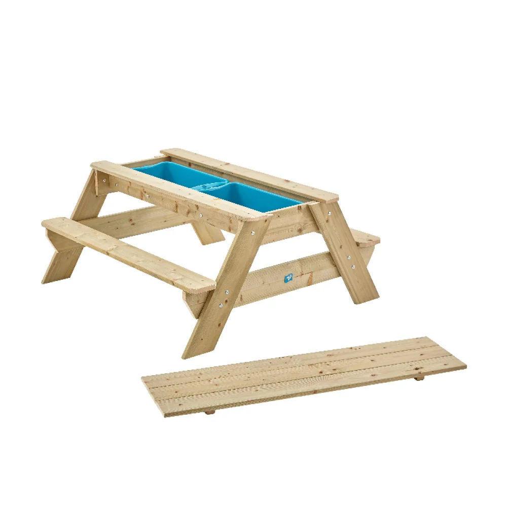 TP Deluxe Wooden Picnic Table Sandpit Image 1