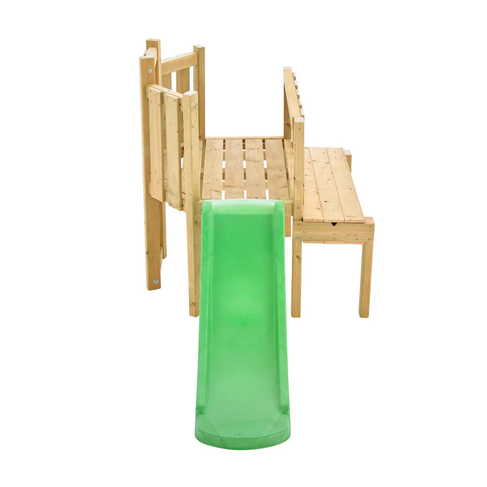TP Forest Wooden Climbing Frame with Slide and Sandpit Image 1