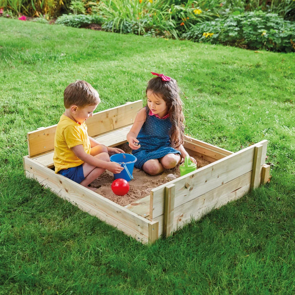 TP Wooden Lid Sandpit Image 1