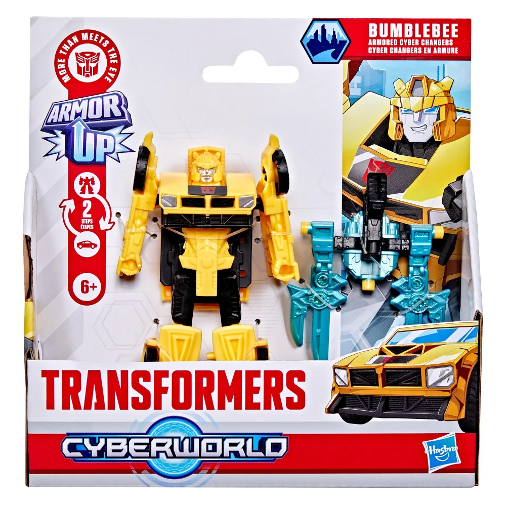 Transformers Bumblebee Cyberworld Armoured Cyber Changers Figure Image 1