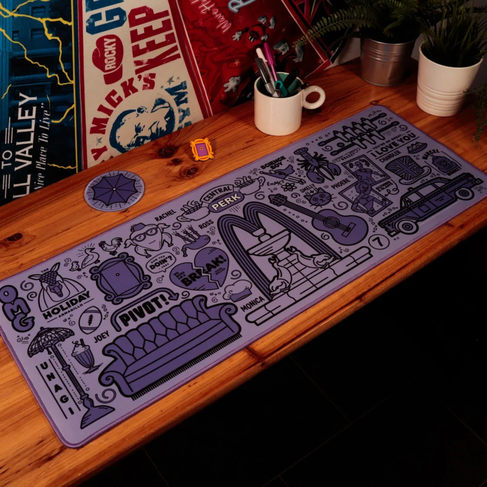 Friends Desk Pad and Coaster Set Image 1