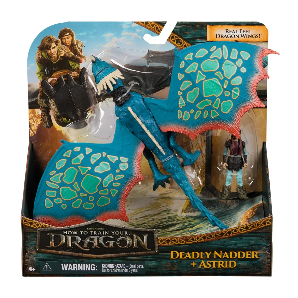 How to Train Your Dragon Deadly Nadder and Astrid Figures Image 1