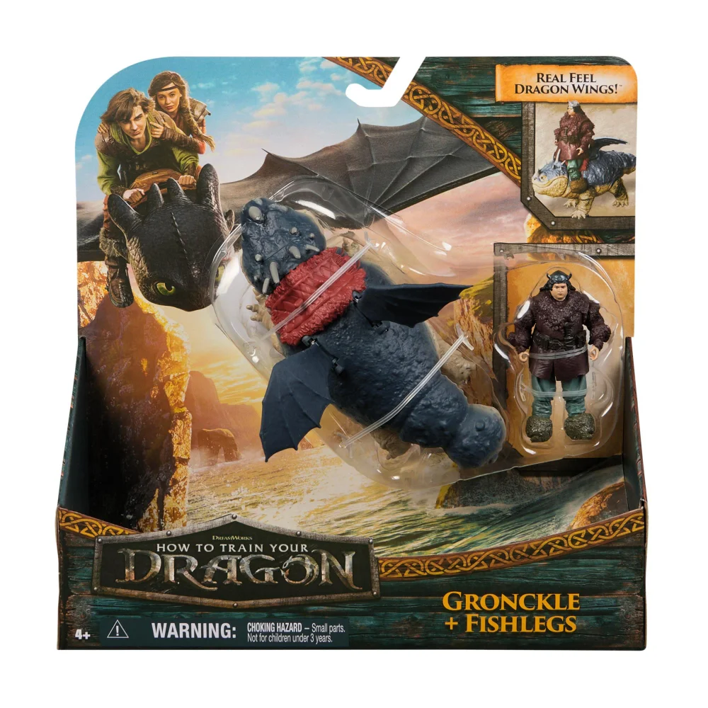 How to Train Your Dragon Gronckle and Fishlegs Figures Image 1