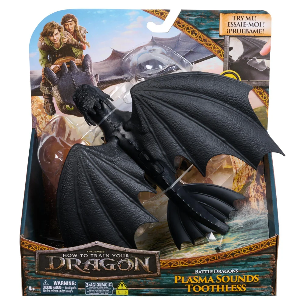 How to Train Your Dragon Plasma Sounds Night Fury Figure Image 1