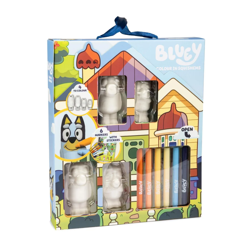 Bluey Colour In Squishems Craft Set Image 1