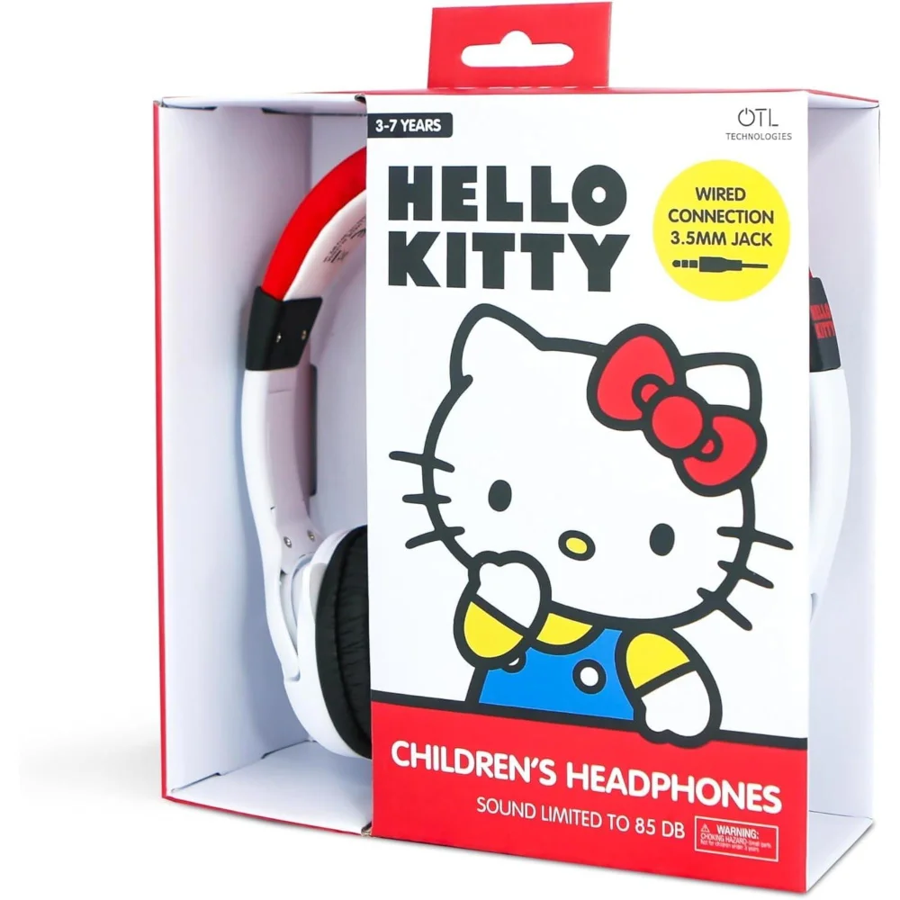 Hello Kitty Childrens Wired Headphones with Moulded Ears Image 1