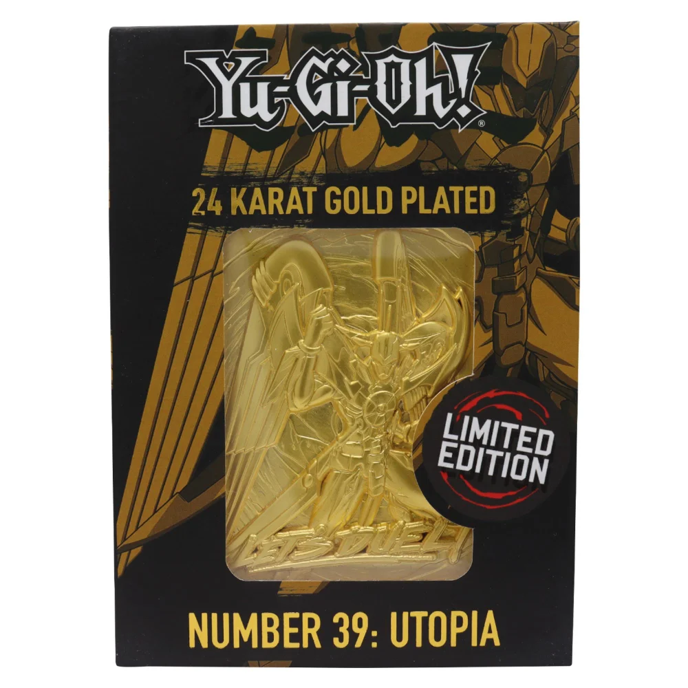 Yu-Gi-Oh! Limited Edition 24k Gold Plated Number 39: Utopia Metal Card Image 1