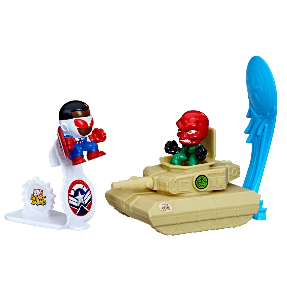 Marvel Stunt Squad Captain America VS. Red Skull Playset Image 1