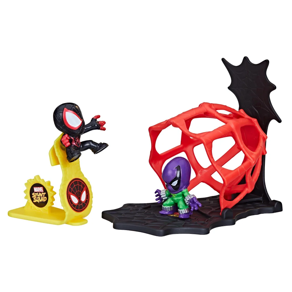 Marvel Stunt Squad Miles Morales VS. Prowler Playset Image 1