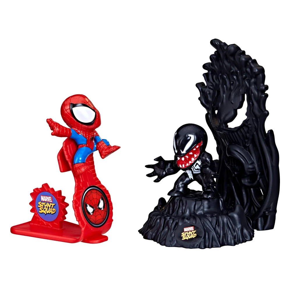 Marvel Stunt Squad Spider-Man VS. Venom Playset Image 1