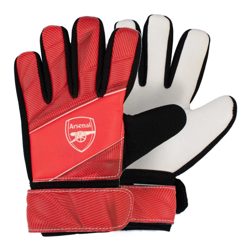Arsenal FC Fuse Youth Size 7 Goalkeeper Gloves Image 1