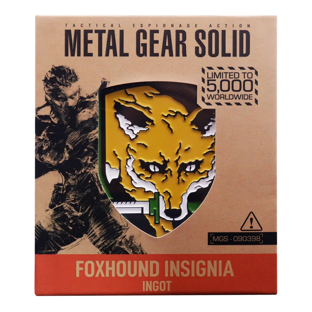 Metal Gear Solid Foxhound Insignia Limited Edition Ingot Image 1