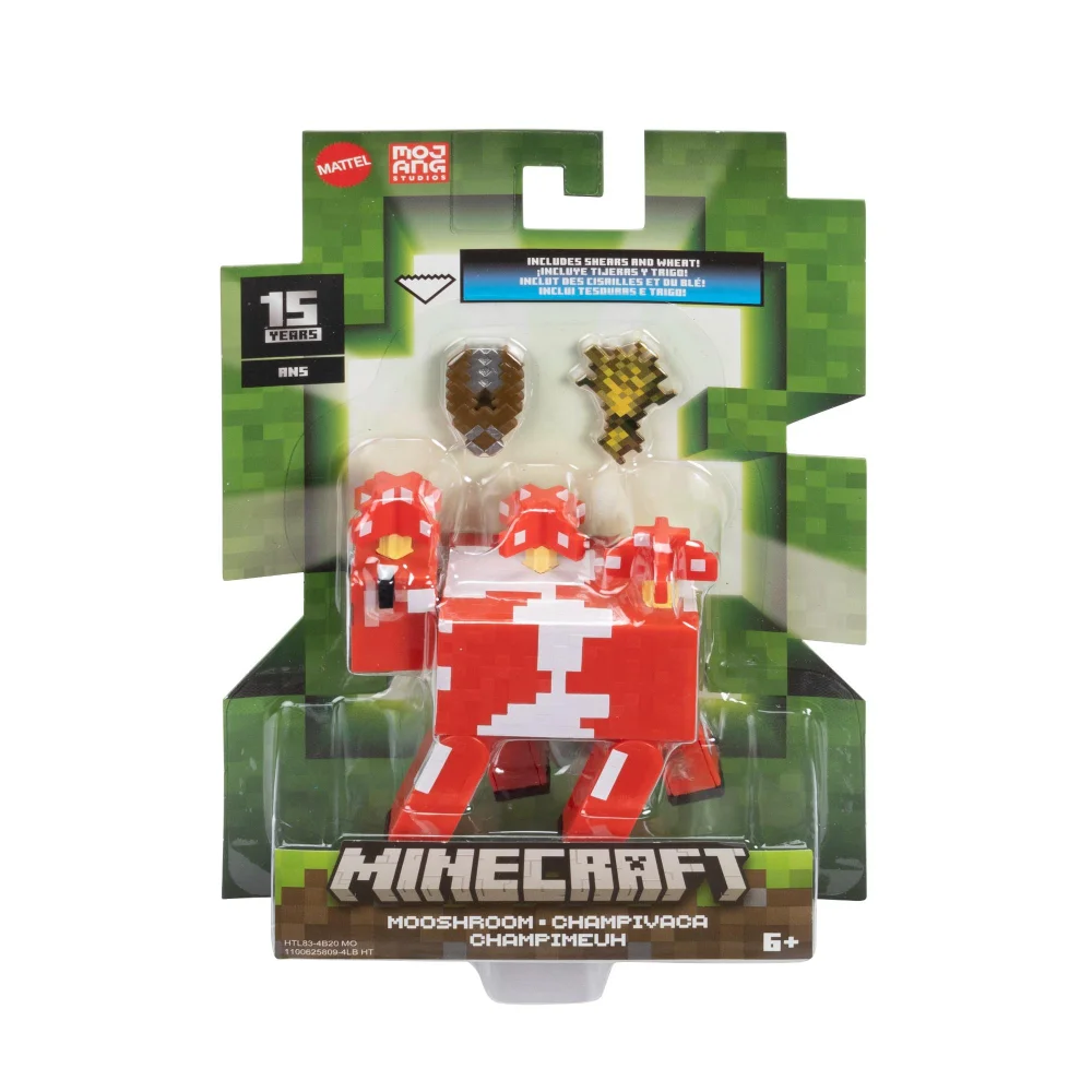 Minecraft 15th Anniversary Mooshroom Action Figure Image 1