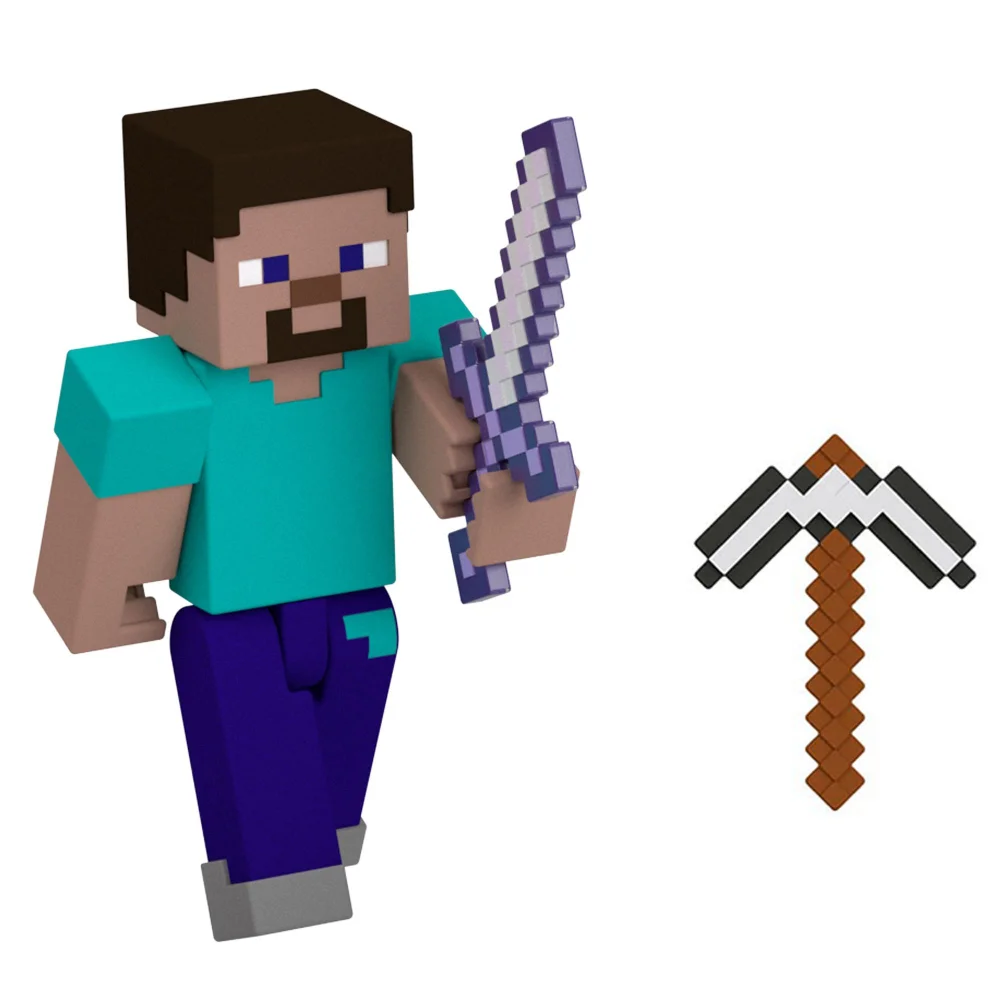 Minecraft 15th Anniversary Steve Action Figure Image 1