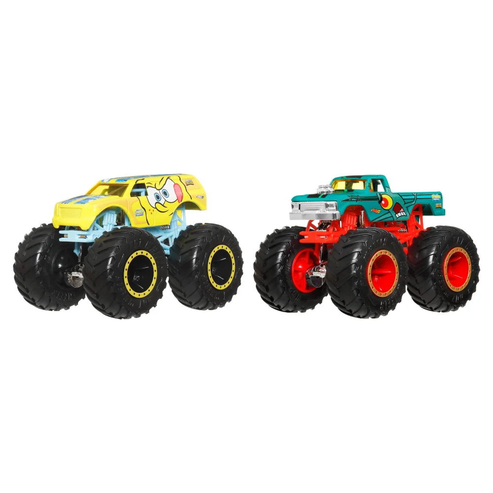 Hot Wheels Monster Trucks SpongeBob SquarePants Vs Plankton Vehicles Image 1