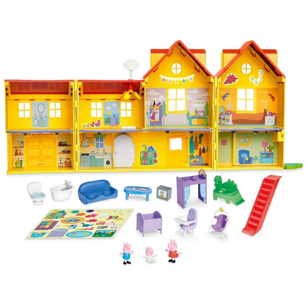 Peppa Pig Peppa's Big Family House Playset with Evie Image 1