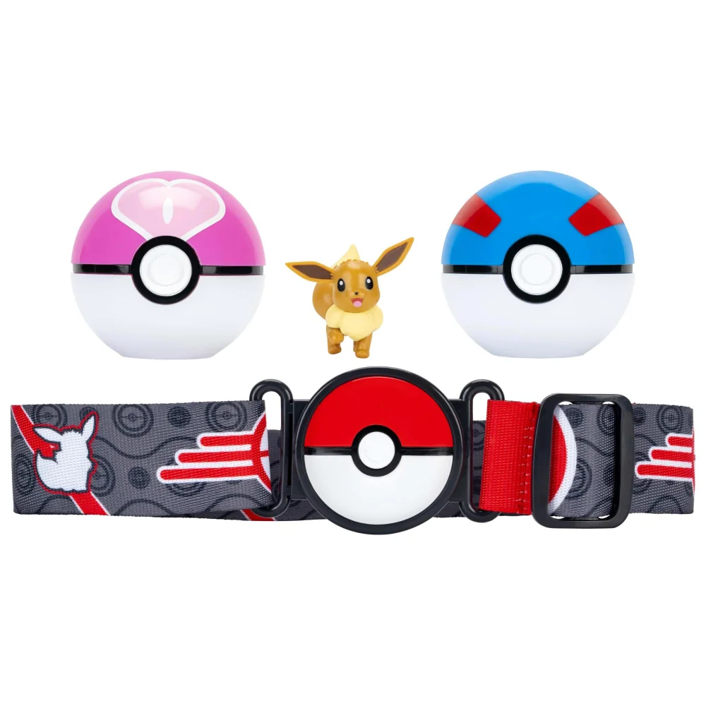 Pokemon Clip ‘N’ Go Belt Set With 5cm Eevee Figure Image 1