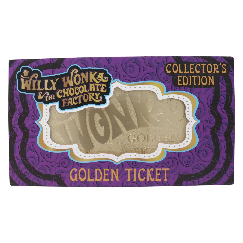 Willy Wonka and the Chocolate Factory Collector's Edition Replica Golden Ticket Image 1