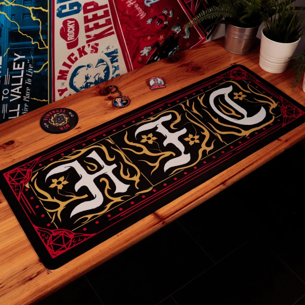Stranger Things Hellfire Club Desk Pad and Coaster Set Image 1