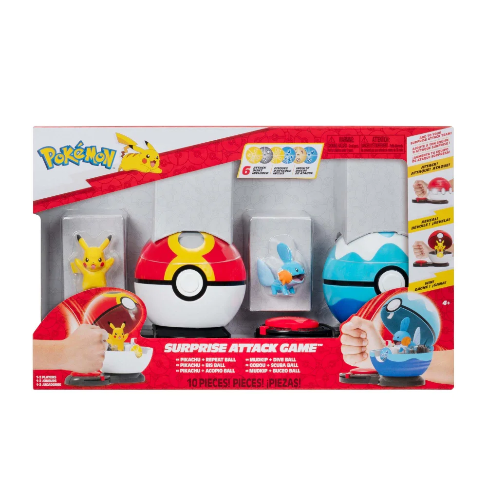 Pokemon Pikachu Vs Mudkip Surprise Attack Game Image 1