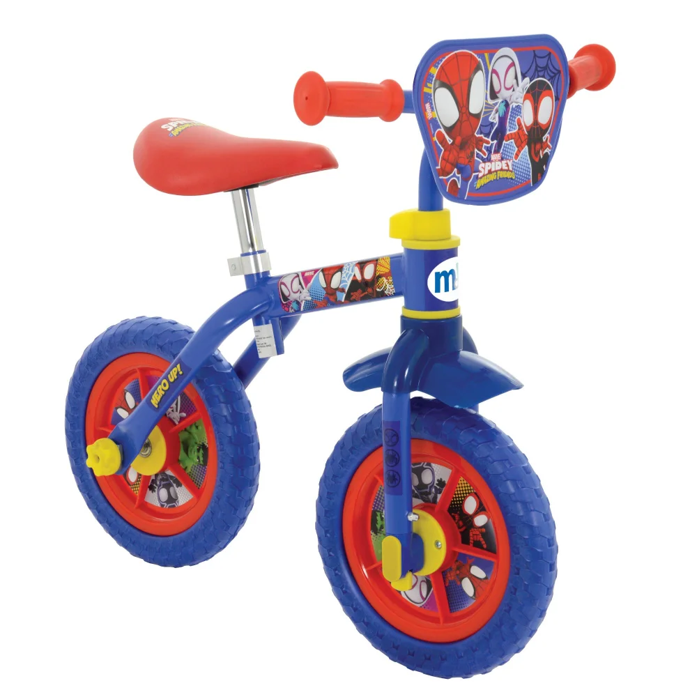 Spidey and His Amazing Friends 10 Inch 2-in-1 Training Bike Image 1